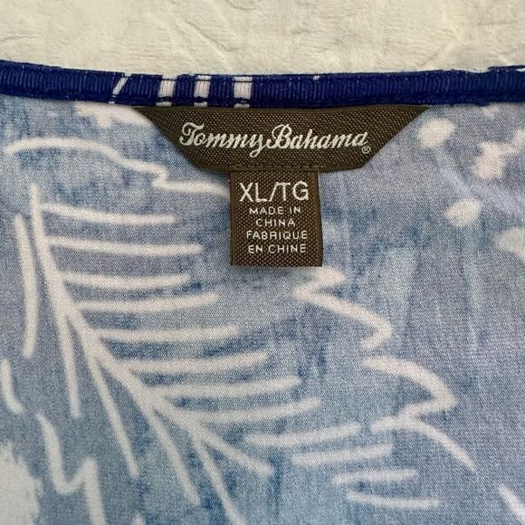 Tommy Bahama Blue and white,  Floral Dress. - Picture 2 of 6